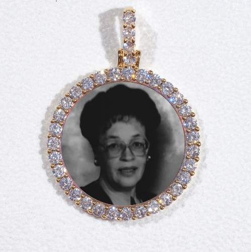 3D CIRCLE CUSTOM PICTURE PENDANT SMALL SIZE