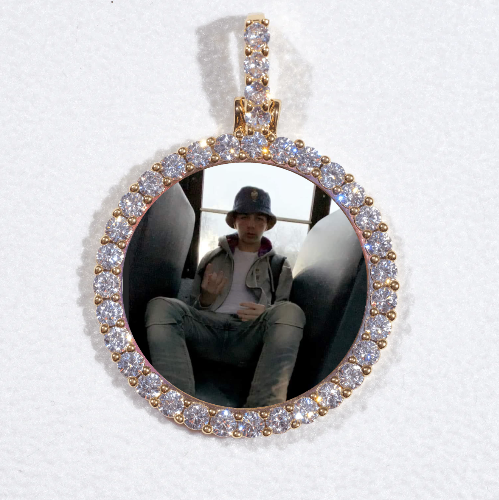 3D CIRCLE CUSTOM PICTURE PENDANT SMALL SIZE
