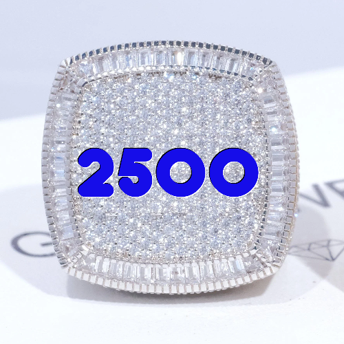 CUSTOM LETTER 3D ICED RING