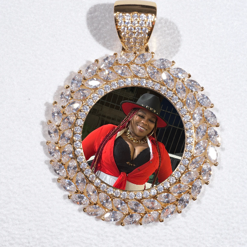 Large 3D Wheat Ear Custom Picture Pendant