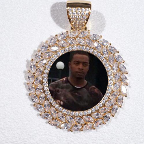 Large 3D Wheat Ear Custom Picture Pendant