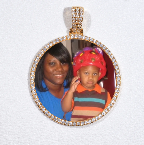 MEDIUM 3D CIRCLE CUSTOM PICTURE PENDANT