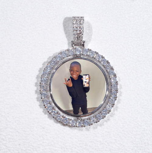 3D Spinning 2-Faced Custom Picture Pendant