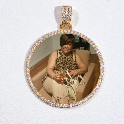 MEDIUM 3D CIRCLE CUSTOM PICTURE PENDANT