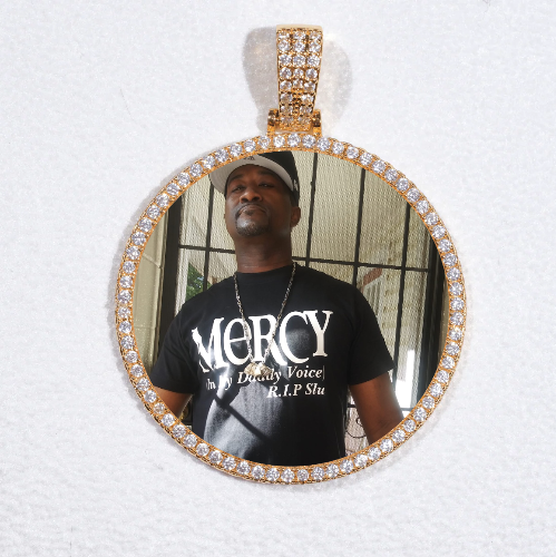 MEDIUM 3D CIRCLE CUSTOM PICTURE PENDANT