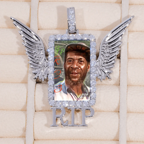 RIP WING 3D CUSTOM PICTURE PENDANT