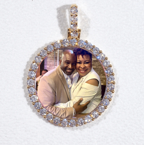 3D CIRCLE CUSTOM PICTURE PENDANT SMALL SIZE