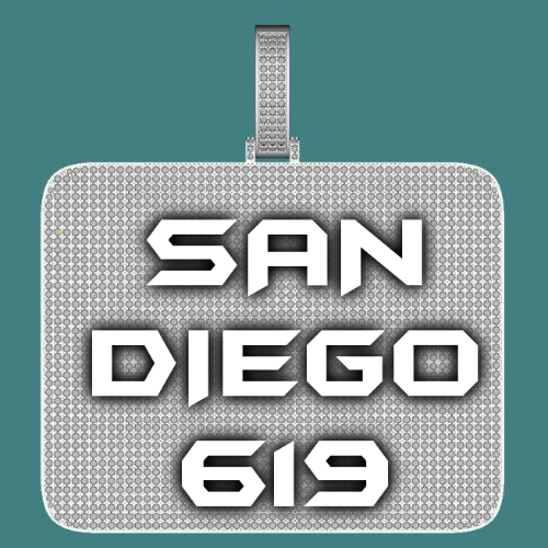 CUSTOM LETTER NECKLACE 3D BIG SQUARE