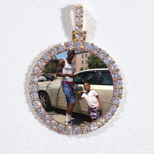 3D CIRCLE CUSTOM PICTURE PENDANT SMALL SIZE