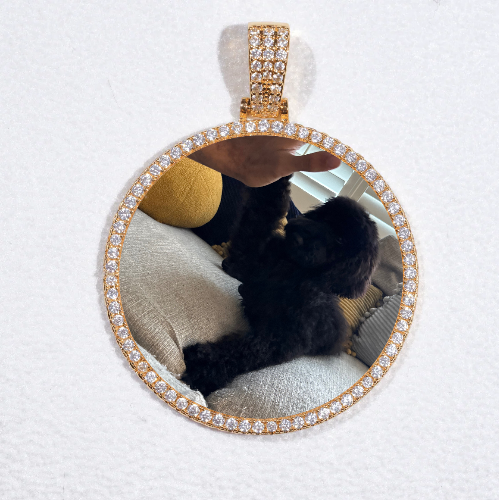 MEDIUM 3D CIRCLE CUSTOM PICTURE PENDANT