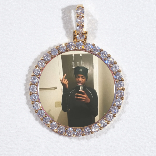 3D CIRCLE CUSTOM PICTURE PENDANT SMALL SIZE