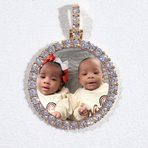 3D CIRCLE CUSTOM PICTURE PENDANT SMALL SIZE