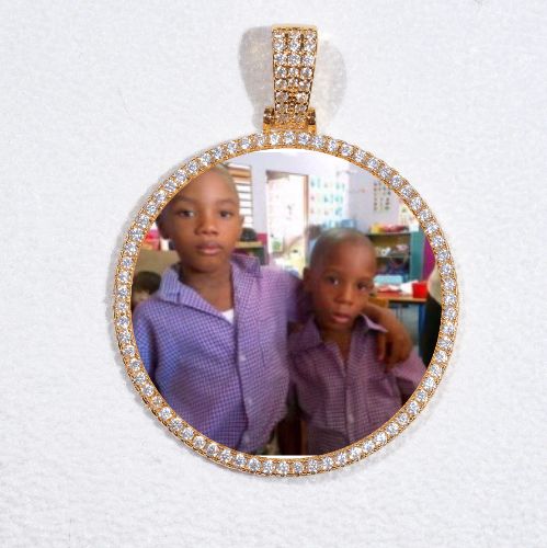 MEDIUM 3D CIRCLE CUSTOM PICTURE PENDANT