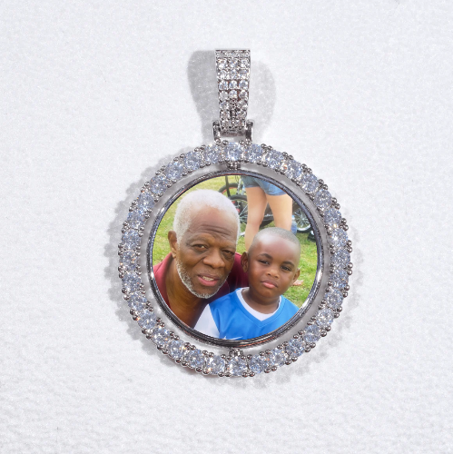 3D Spinning 2-Faced Custom Picture Pendant