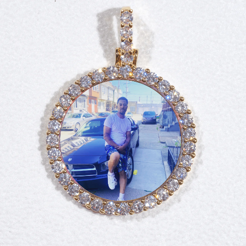 3D CIRCLE CUSTOM PICTURE PENDANT SMALL SIZE