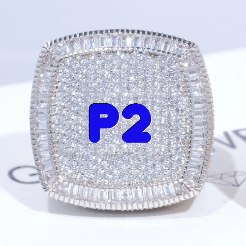CUSTOM LETTER 3D ICED RING