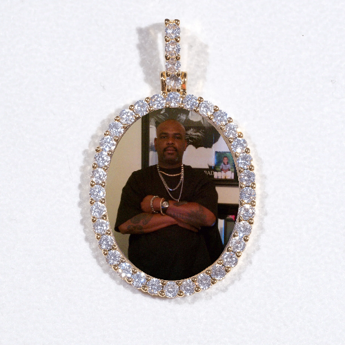 3D Oval Custom Picture Pendant