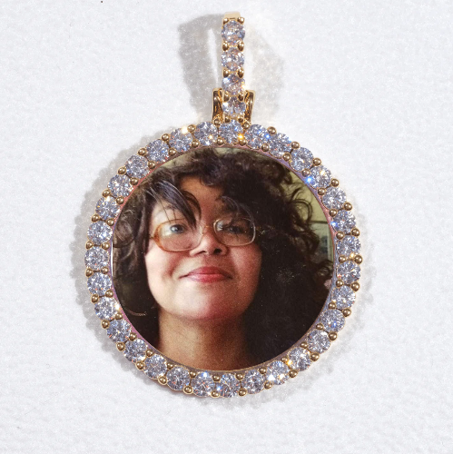 3D CIRCLE CUSTOM PICTURE PENDANT SMALL SIZE
