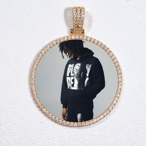 MEDIUM 3D CIRCLE CUSTOM PICTURE PENDANT