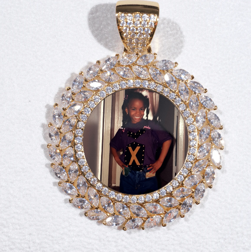 Large 3D Wheat Ear Custom Picture Pendant