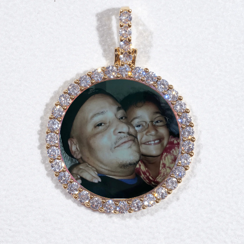 3D CIRCLE CUSTOM PICTURE PENDANT SMALL SIZE