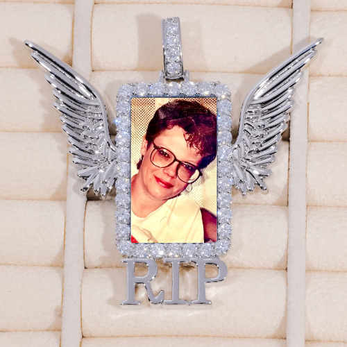 RIP WING 3D CUSTOM PICTURE PENDANT