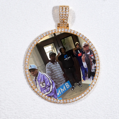 MEDIUM 3D CIRCLE CUSTOM PICTURE PENDANT