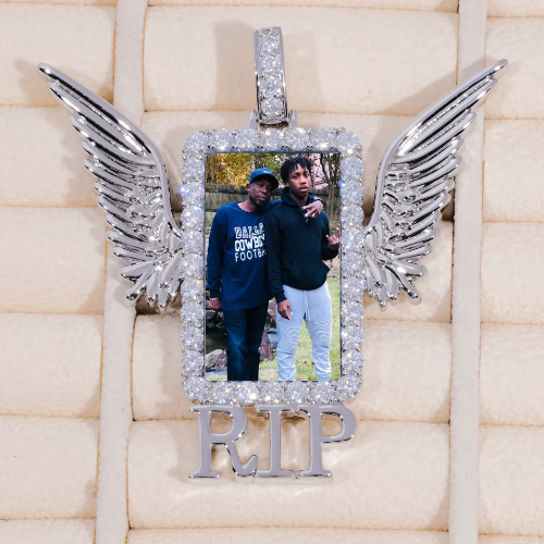 RIP WING 3D CUSTOM PICTURE PENDANT