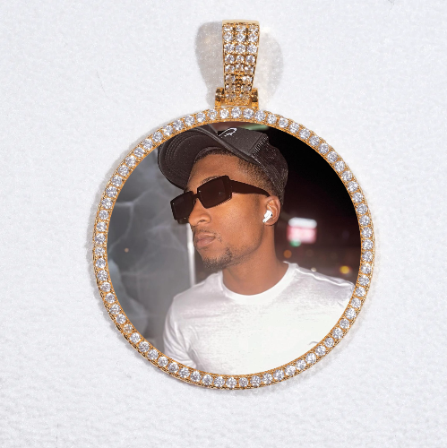 MEDIUM 3D CIRCLE CUSTOM PICTURE PENDANT