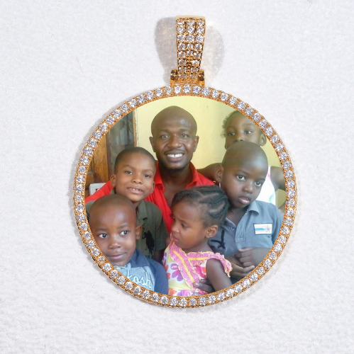 MEDIUM 3D CIRCLE CUSTOM PICTURE PENDANT
