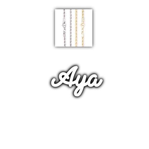 Script Custom Letter Necklace