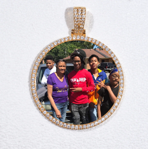 MEDIUM 3D CIRCLE CUSTOM PICTURE PENDANT