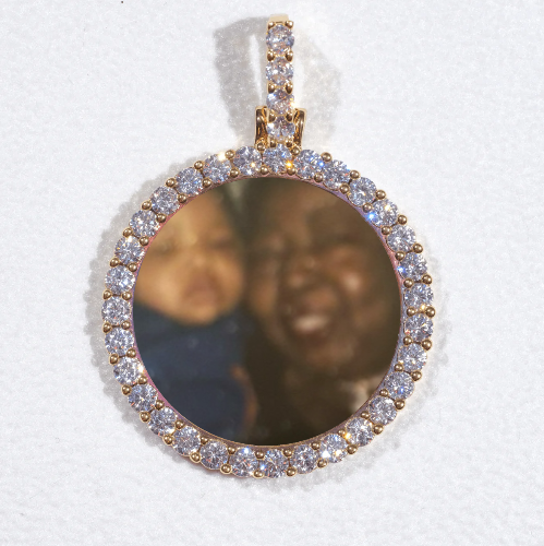 3D CIRCLE CUSTOM PICTURE PENDANT SMALL SIZE