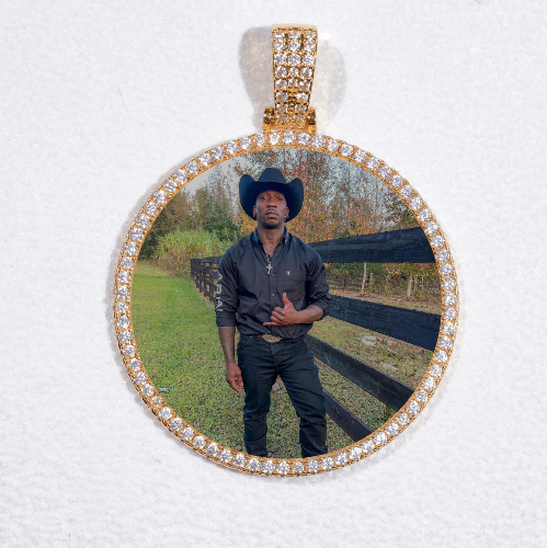 MEDIUM 3D CIRCLE CUSTOM PICTURE PENDANT