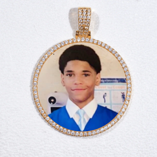 MEDIUM 3D CIRCLE CUSTOM PICTURE PENDANT