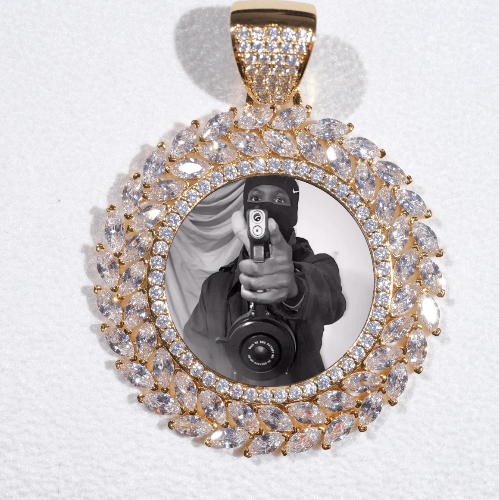 Large 3D Wheat Ear Custom Picture Pendant