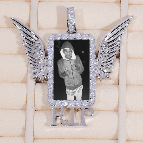 RIP WING 3D CUSTOM PICTURE PENDANT