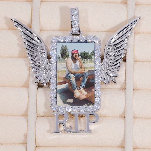 RIP WING 3D CUSTOM PICTURE PENDANT