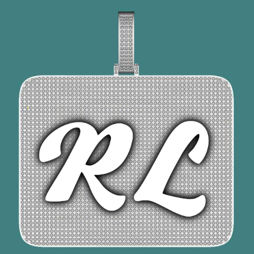 CUSTOM LETTER NECKLACE 3D BIG SQUARE