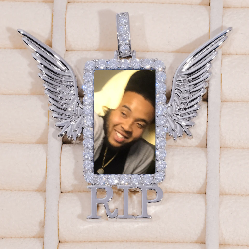 RIP WING 3D CUSTOM PICTURE PENDANT