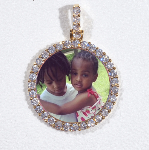 3D CIRCLE CUSTOM PICTURE PENDANT SMALL SIZE