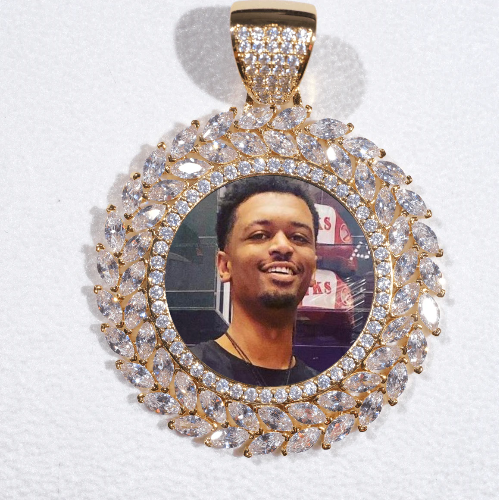 Large 3D Wheat Ear Custom Picture Pendant