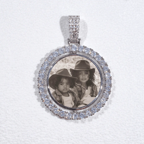 3D Spinning 2-Faced Custom Picture Pendant