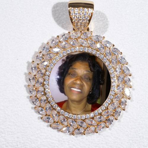 Large 3D Wheat Ear Custom Picture Pendant