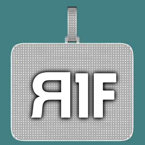 CUSTOM LETTER NECKLACE 3D BIG SQUARE