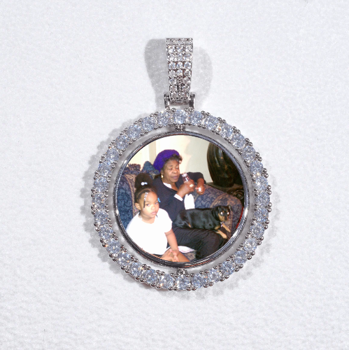 3D Spinning 2-Faced Custom Picture Pendant