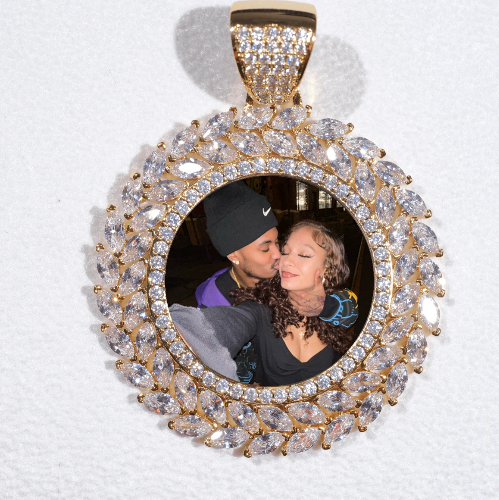 Large 3D Wheat Ear Custom Picture Pendant