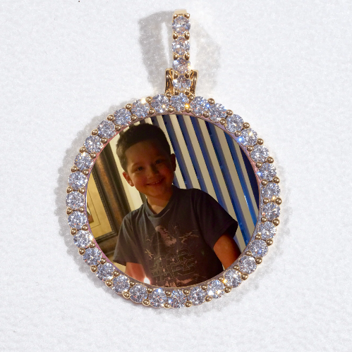 3D CIRCLE CUSTOM PICTURE PENDANT SMALL SIZE