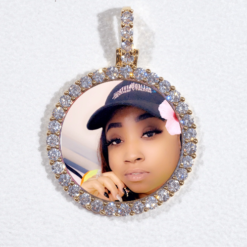 3D CIRCLE CUSTOM PICTURE PENDANT SMALL SIZE