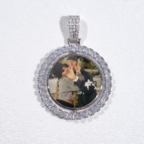 3D Spinning 2-Faced Custom Picture Pendant